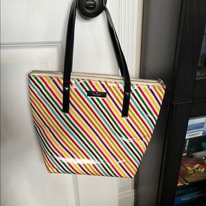 Kate Spade Multicolor Striped Tote Bag
